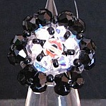 Kit anello Malte II nero e cristallo