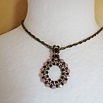 Kit di ciondoli ad anello in oro e mocca