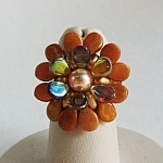 Bague en kit Pip Oranger ambre