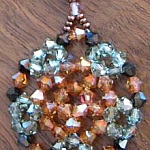 Kit suspension Flocon rond Cuivre & vert