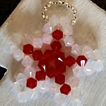 Kit di ciondoli Stella rossa e bianca