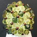 Avviso di anello di agata kaki