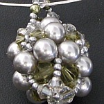 Notice pendentif Mauri Kaki & Gris