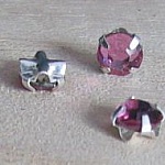 Strass 4 mm rosa chiaro x 10