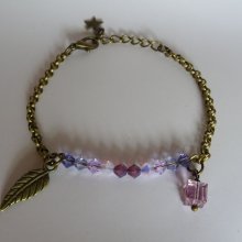 Bracciale a catena sottile in bronzo Violet