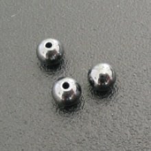 Perlina rotonda di ematite 4mmx10