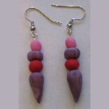 Boucles rose bonbon