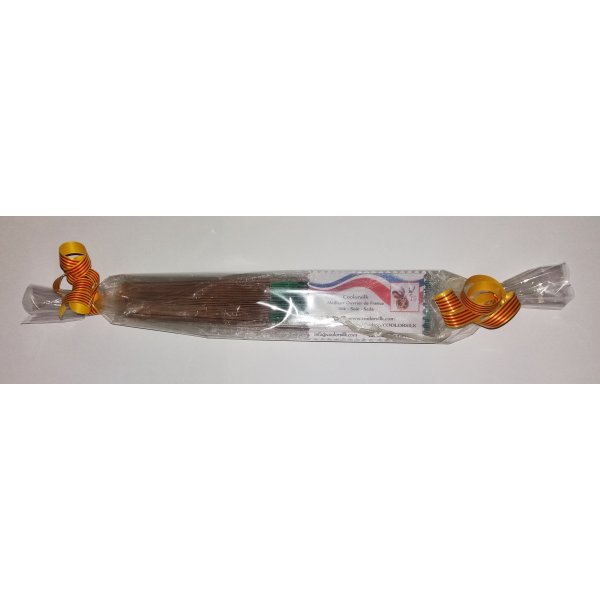 Il mio primo ventaglio di cotone disegnato e dipinto a mano "Minouche