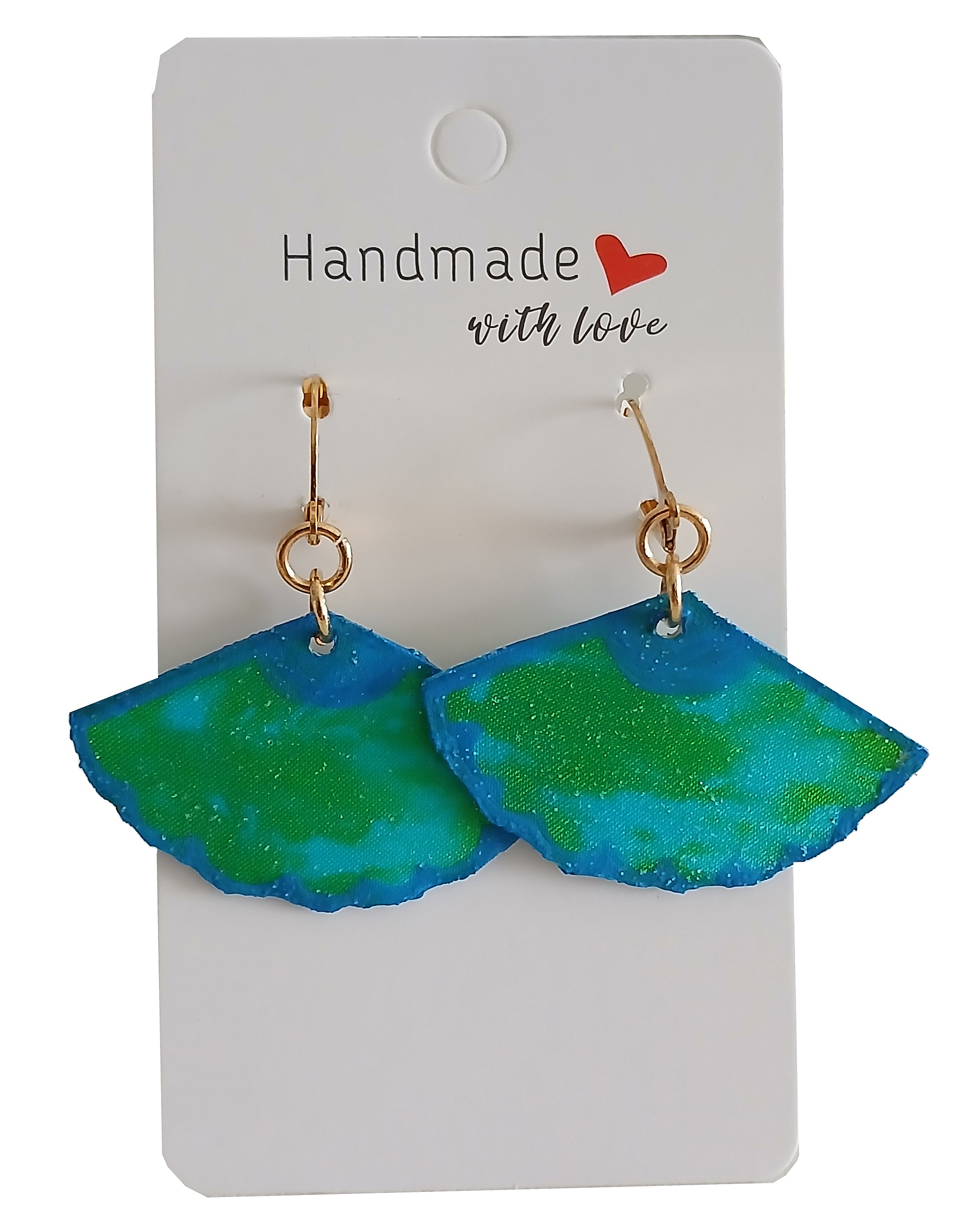 Boucles d oreilles en soie recto verso