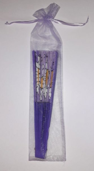 Il mio primo ventaglio di cotone disegnato e dipinto a mano da personalizzare