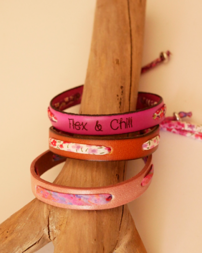 bracciali in pelle e Liberty da donna
