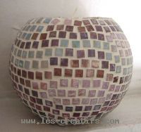 palla di candela a mosaico