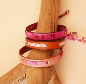 bracciale liberty e in pelle