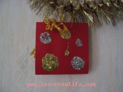 Biglietto di Natale per bambini con glitter