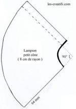 modello di cono di lampione