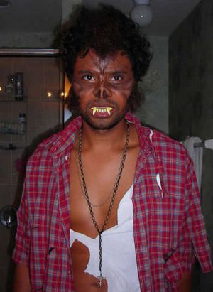 Trucco di Halloween da lupo mannaro