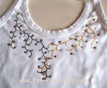 top personalizzato con vernice 3d + strass