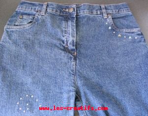 personalizzare i jeans con gli strass