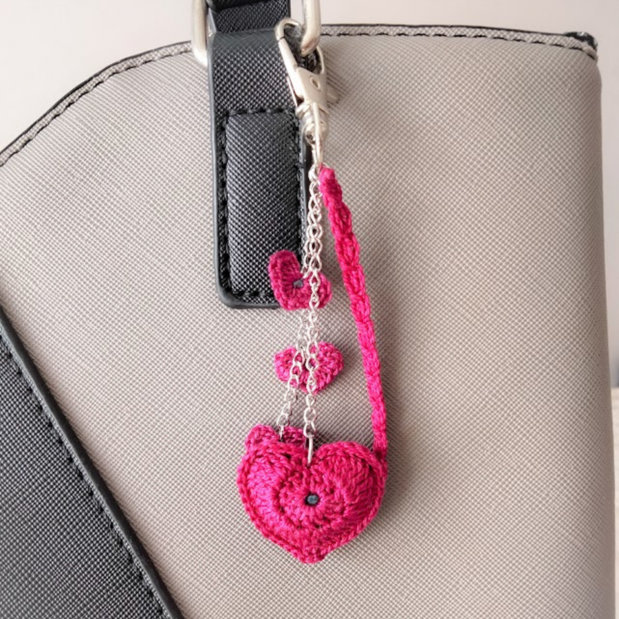 Borsa gioiello "Cuore" Fucsia