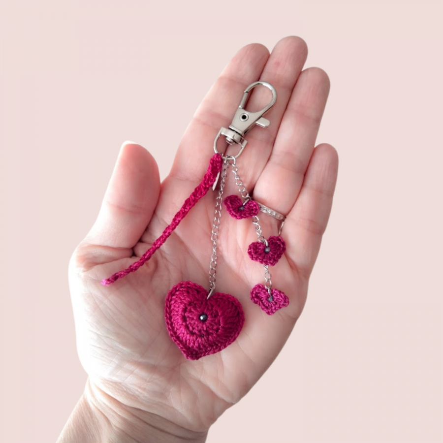 Borsa gioiello "Cuore" Fucsia