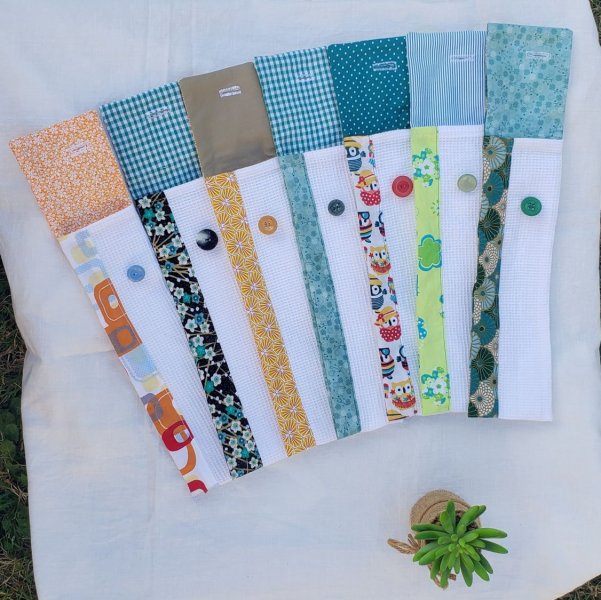 pochette &agrave; couverts en tissu