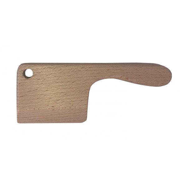 Coltello e tagliere in legno di faggio per bambini