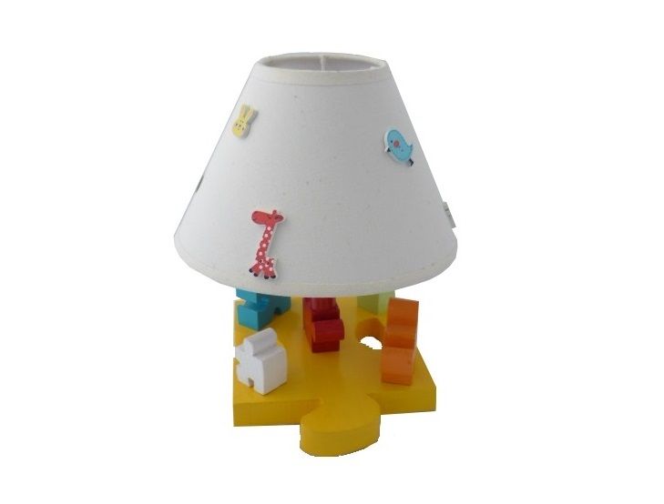 Lampada da comodino per bambini "The Puzzle" H 30 Cm
