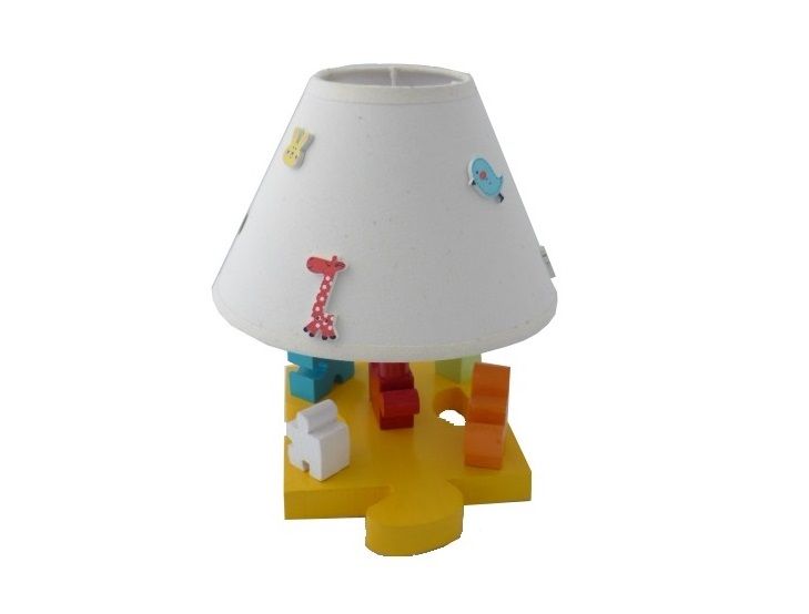 Lampada da comodino per bambini "The Puzzle" H 30 Cm