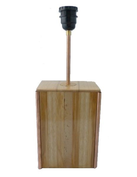 Lampada da tavolo 63 Cm, Legno nobile : Castagno, Rovere, Noce