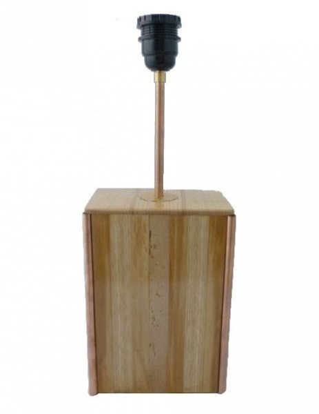 Lampada da tavolo 63 Cm, Legno nobile : Castagno, Rovere, Noce