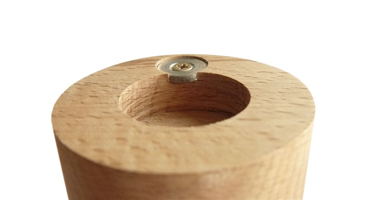 Apribottiglie / apribottiglie in legno di faggio modello : riccio