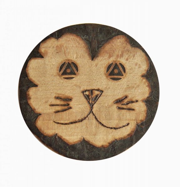 Apribottiglie / apribottiglie in legno di faggio modello : lion