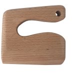 Coltello e tagliere in legno di faggio per bambini