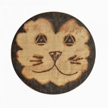Apribottiglie / apribottiglie in legno di faggio modello : lion
