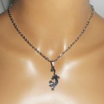 Collana Geiko con catena in acciaio inossidabile