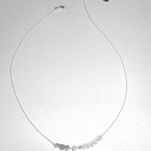 Collana girocollo in argento 925 con piccolo cavalluccio marino e perline di cristallo