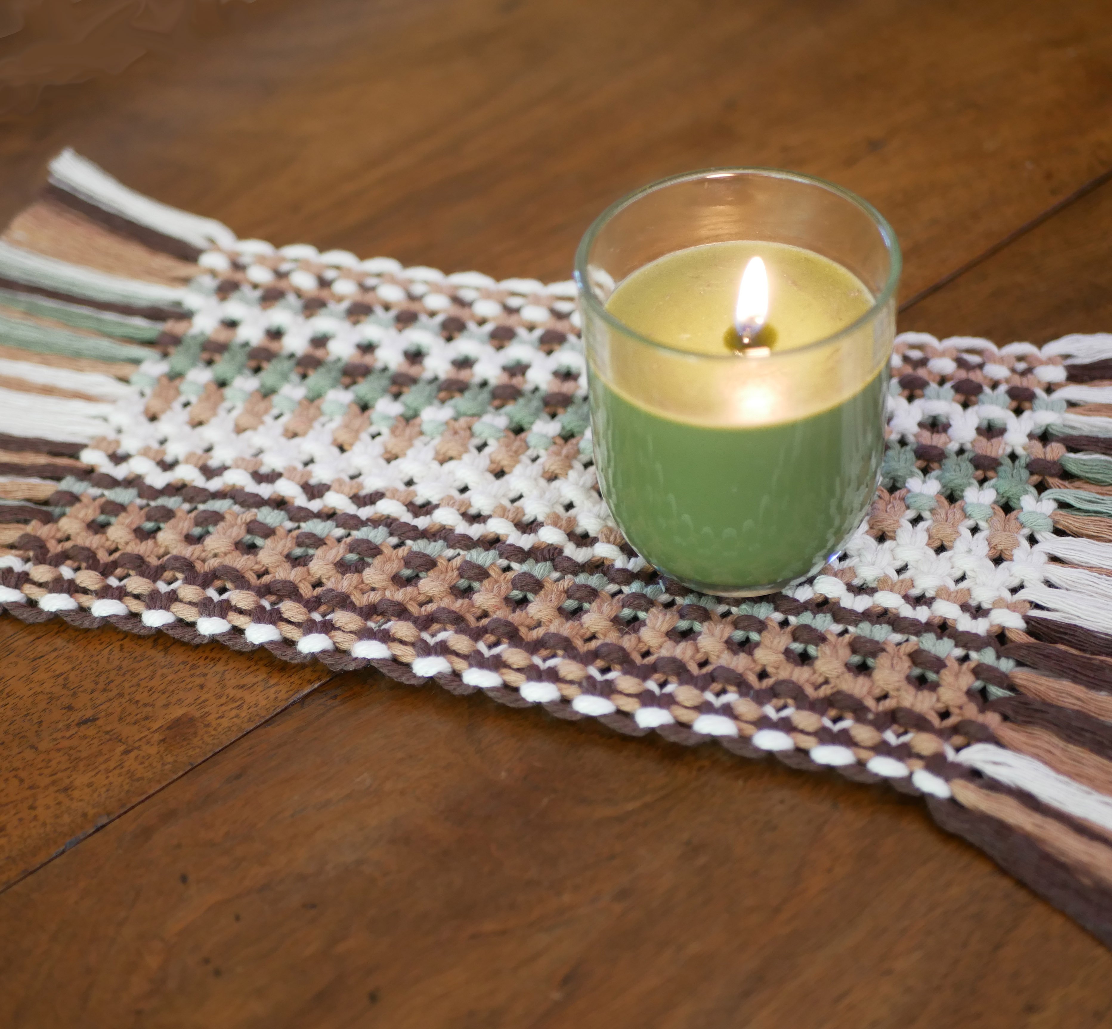 Set de table  "For&ecirc;t" en macram&eacute; fait main &agrave; personnaliser