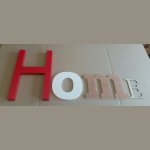 Lettera decorativa da parete HOME