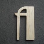 Modello di lettera in legno BETTY BLACK
