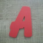 Lettera in plastica colore PVC BALLOON