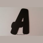 Lettera di plastica PVC nero BALLOON