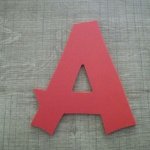 Lettera in plastica PVC colore CANCUN