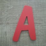 Lettera in plastica PVC colore DOM CASUAL