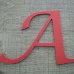 Lettera in plastica colore PVC LUCIDA CALLIGRAPHY