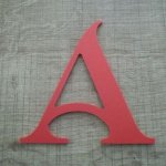 Lettera in plastica PVC colore SHANGRI LA