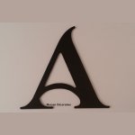 Lettera di plastica PVC nero SHANGRI LA