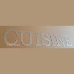 Lettere decorative in zinco KITCHEN 18 cm