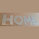 Lettera decorativa in zinco HOME 10 cm