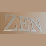 Lettera decorativa in zinco ZEN 20 cm