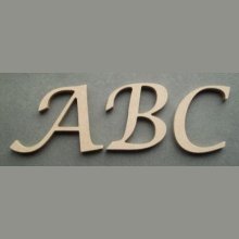 Modello di lettera in legno LUCIDA CALLIGRAPHY
